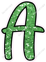 CUL 23.5" Individuals - Lime Green Sparkle A