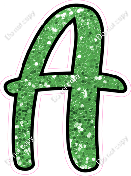 CUL 23.5" Individuals - Lime Green Sparkle A