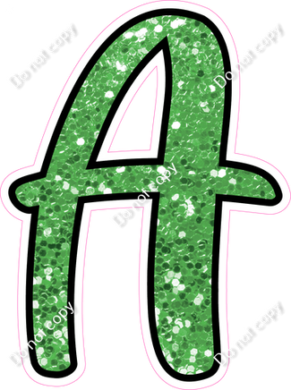 CUL 23.5" Individuals - Lime Green Sparkle A