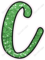 CUL 23.5" Individuals - Lime Green Sparkle C