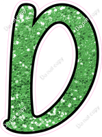 CUL 23.5" Individuals - Lime Green Sparkle D