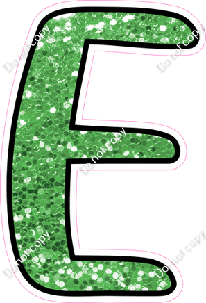 CUL 23.5" Individuals - Lime Green Sparkle E