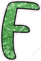 CUL 23.5" Individuals - Lime Green Sparkle F