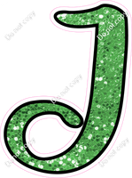 CUL 23.5" Individuals - Lime Green Sparkle J