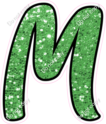 CUL 23.5" Individuals - Lime Green Sparkle M