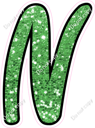 CUL 23.5" Individuals - Lime Green Sparkle N