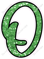 CUL 23.5" Individuals - Lime Green Sparkle O