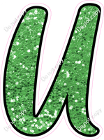 CUL 23.5" Individuals - Lime Green Sparkle U