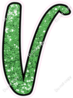 CUL 23.5" Individuals - Lime Green Sparkle V