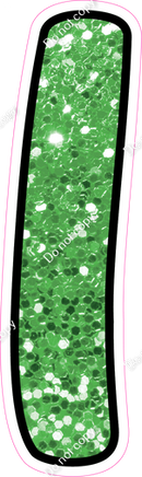 CUL 23.5" Individuals - Lime Green Sparkle 1