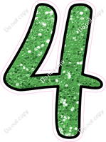 CUL 23.5" Individuals - Lime Green Sparkle 4