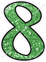 CUL 23.5" Individuals - Lime Green Sparkle 8