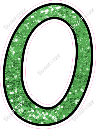 CUL 23.5" Individuals - Lime Green Sparkle