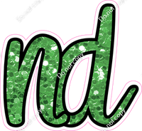 CUL 23.5" Individuals - Lime Green Sparkle ND