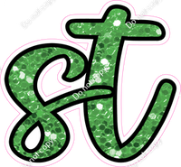 CUL 23.5" Individuals - Lime Green Sparkle ST