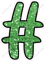 CUL 23.5" Individuals - Lime Green Sparkle #