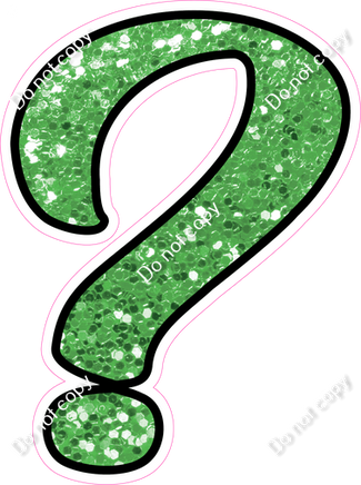 CUL 23.5" Individuals - Lime Green Sparkle ?