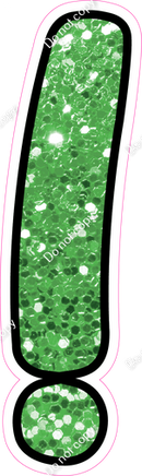 CUL 23.5" Individuals - Lime Green Sparkle !