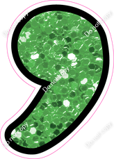 CUL 23.5" Individuals - Lime Green Sparkle Apostrophe