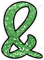 CUL 23.5" Individuals - Lime Green Sparkle &