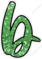 CUL 23.5" Individuals - Lime Green Sparkle b