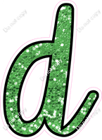 CUL 23.5" Individuals - Lime Green Sparkle d