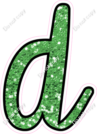 CUL 23.5" Individuals - Lime Green Sparkle d