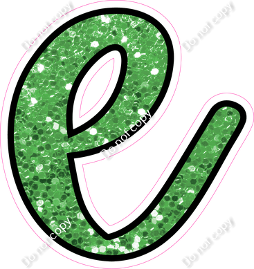 CUL 23.5" Individuals - Lime Green Sparkle e