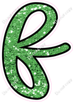 CUL 23.5" Individuals - Lime Green Sparkle f