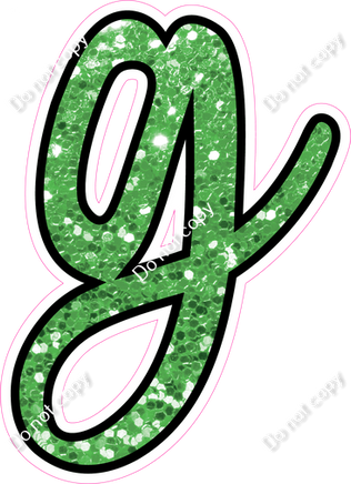 CUL 23.5" Individuals - Lime Green Sparkle g