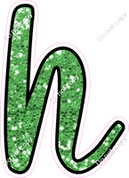 CUL 23.5" Individuals - Lime Green Sparkle h