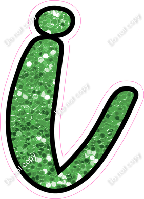 CUL 23.5" Individuals - Lime Green Sparkle i