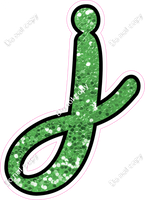 CUL 23.5" Individuals - Lime Green Sparkle j