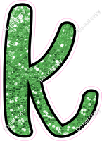 CUL 23.5" Individuals - Lime Green Sparkle k