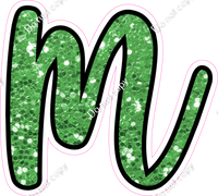 CUL 23.5" Individuals - Lime Green Sparkle m