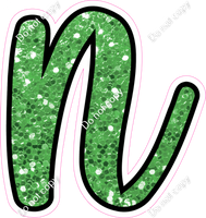 CUL 23.5" Individuals - Lime Green Sparkle n