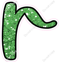 CUL 23.5" Individuals - Lime Green Sparkle r