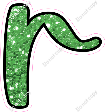 CUL 23.5" Individuals - Lime Green Sparkle r