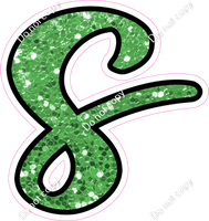 CUL 23.5" Individuals - Lime Green Sparkle s