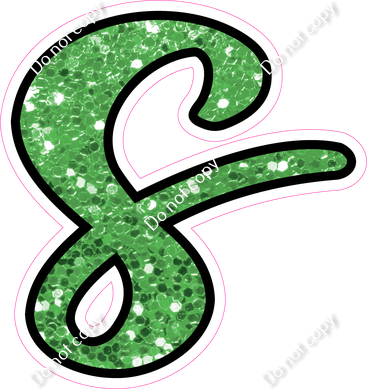 CUL 23.5" Individuals - Lime Green Sparkle s