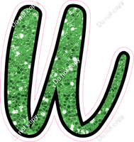CUL 23.5" Individuals - Lime Green Sparkle u