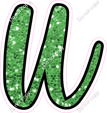 CUL 23.5" Individuals - Lime Green Sparkle u