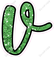 CUL 23.5" Individuals - Lime Green Sparkle v