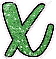 CUL 23.5" Individuals - Lime Green Sparkle x