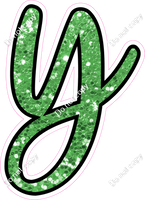 CUL 23.5" Individuals - Lime Green Sparkle y