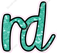 CUL 23.5" Individuals - Mint Sparkle RD