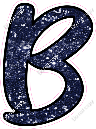 CUL 23.5" Individuals - Navy Blue Sparkle B