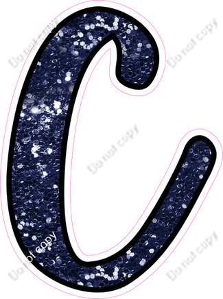 CUL 23.5" Individuals - Navy Blue Sparkle C