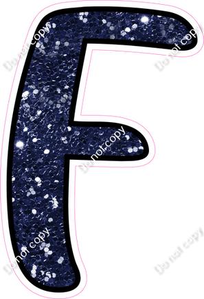 CUL 23.5" Individuals - Navy Blue Sparkle F