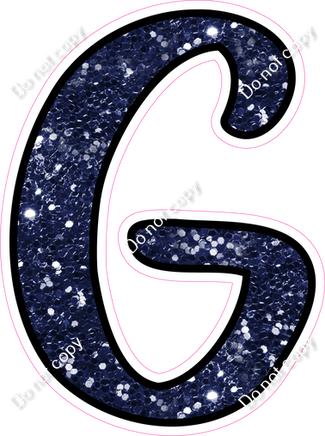 CUL 23.5" Individuals - Navy Blue Sparkle G